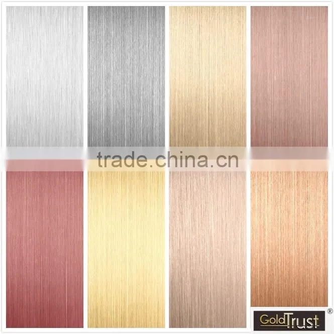 Factory Competitive Price 304 Hairline finish stainless steel sheet for elevator
