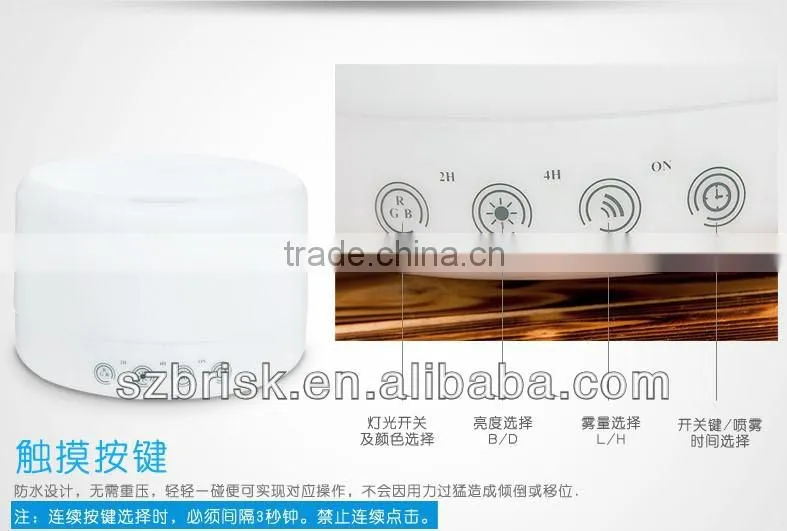 Electronic LED aroma diffuser work with essential oils