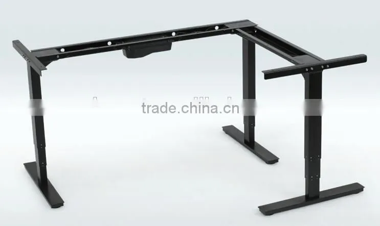 Three legged height adjustable executive Desk