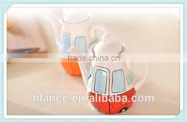 ceramic tea coffee pot bus design