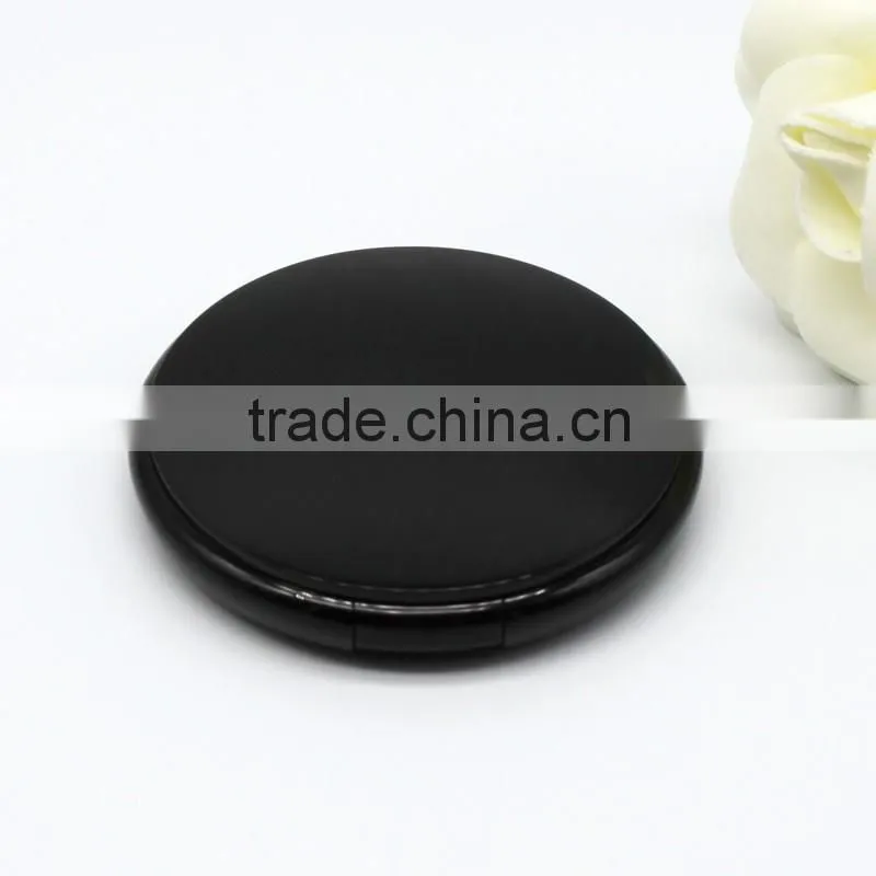 Round compact powder container with mirror