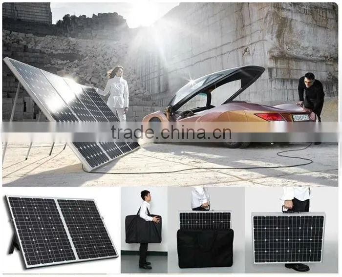 150W foldable solar panel for emergency