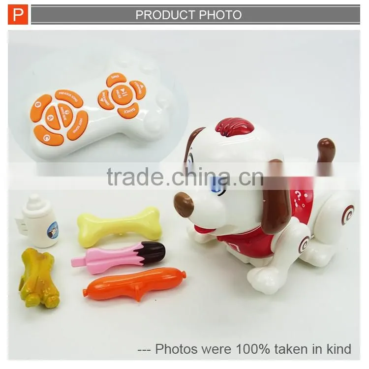 Radio control dog rc robot dog with music&light