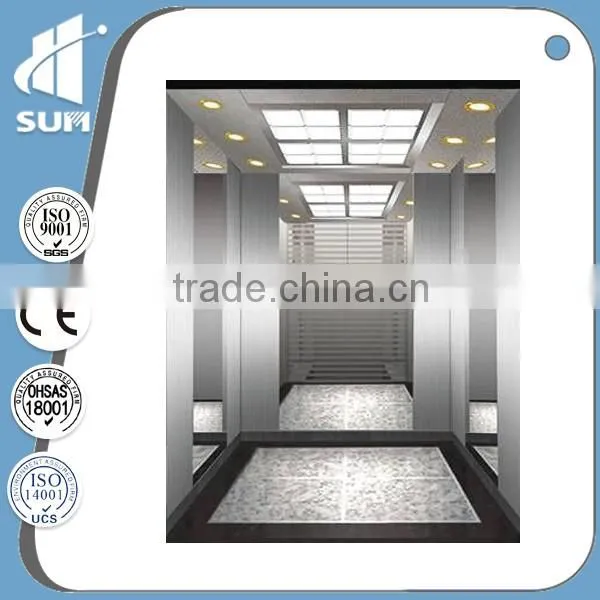 CE certificate big capacity speed 1.5m/s building elevator