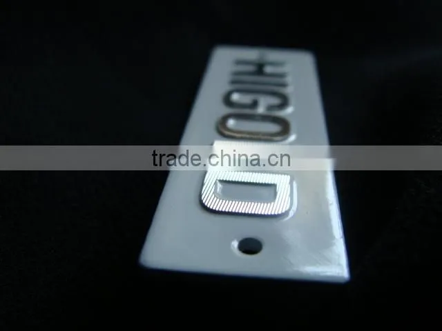 High quality custom uniform nameplate