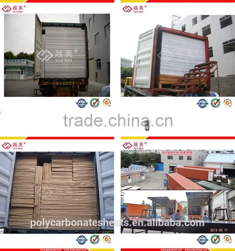 roofing sheet material name of plastic raw material unbreakable polycarbonate solid sheet