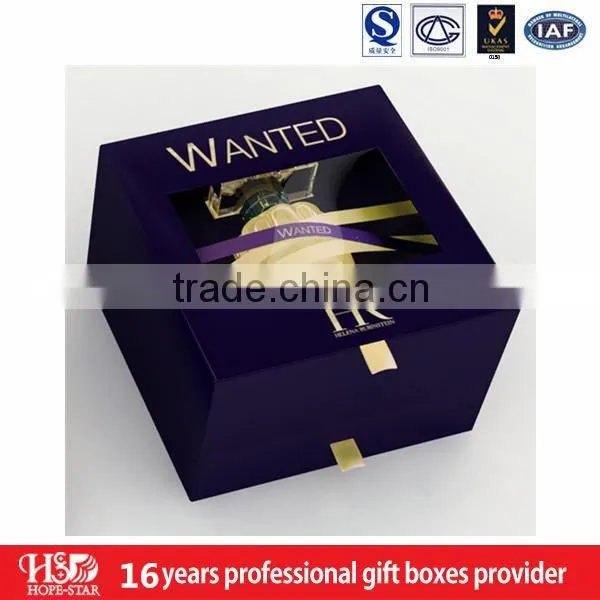 Fast delivery fancy perfume box packag, beautiful cosmetic paper box for packaging