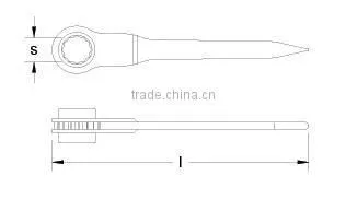 Beryllium copper ratchet single wrench socket wrench set