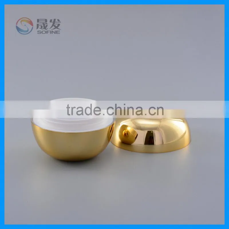 Gold fruit shape cream jar