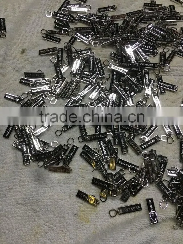 2016 Cheap Wholesale Factory Direct painted plating auto lock long zippper pulls/metal zipper sliders