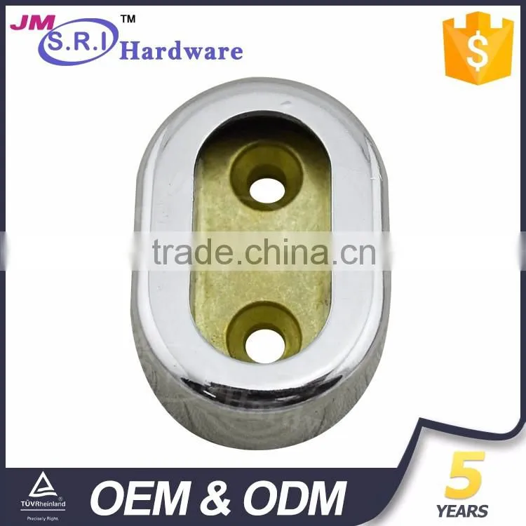 High end zinc alloy oval wardrobe rail support