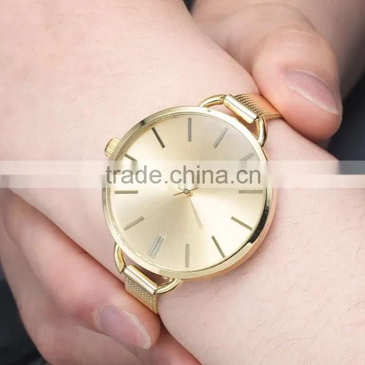 New models from Doris Watch pure silver mesh band big dial simple style women bracelet ladies watch
