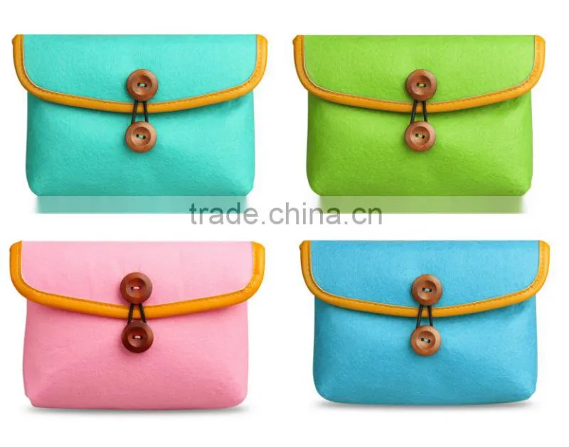 2016 new arrival for macbook felt sleeve carrying bag envelope case with bukkle