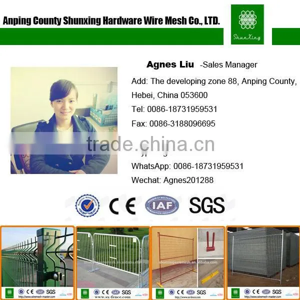 Hot Dipped Galvanized Silver Spray Concert Crowd Barrier / Crowd Control Barrier
