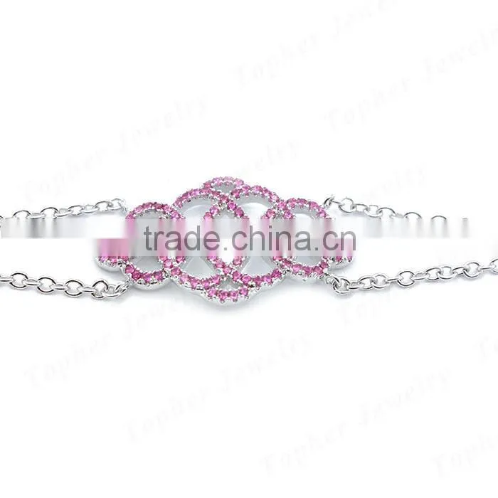 Fashion design 925 sterling silver 2015 charm bracelet