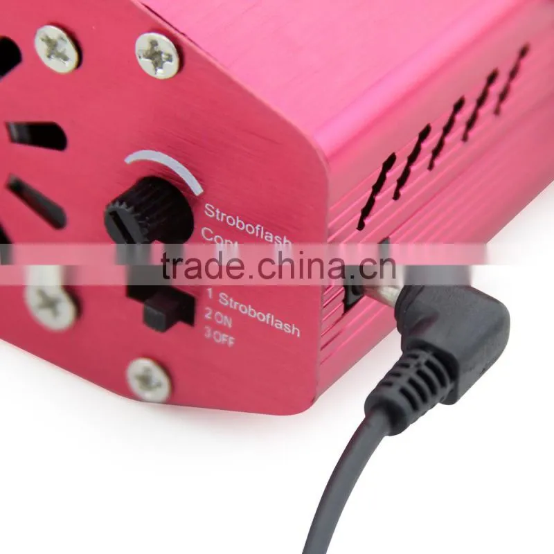 Sidiou Group Mini Red and Green Laser Stage Lighting Moving Party Stage Light Projector Stage Lighting for Club Party (Red)