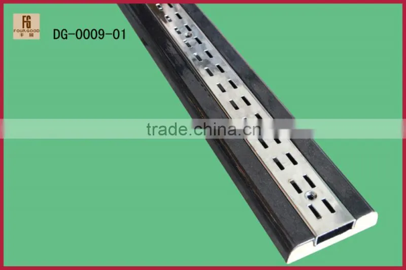 Chrome plating twinslot wall upright
