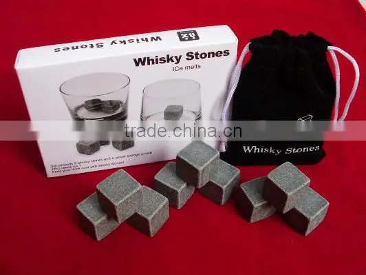 9PCS/Set Chilling Rocks Set Ice Cubes Wine Bourbon Scotch Soapstone Whiskey Stones