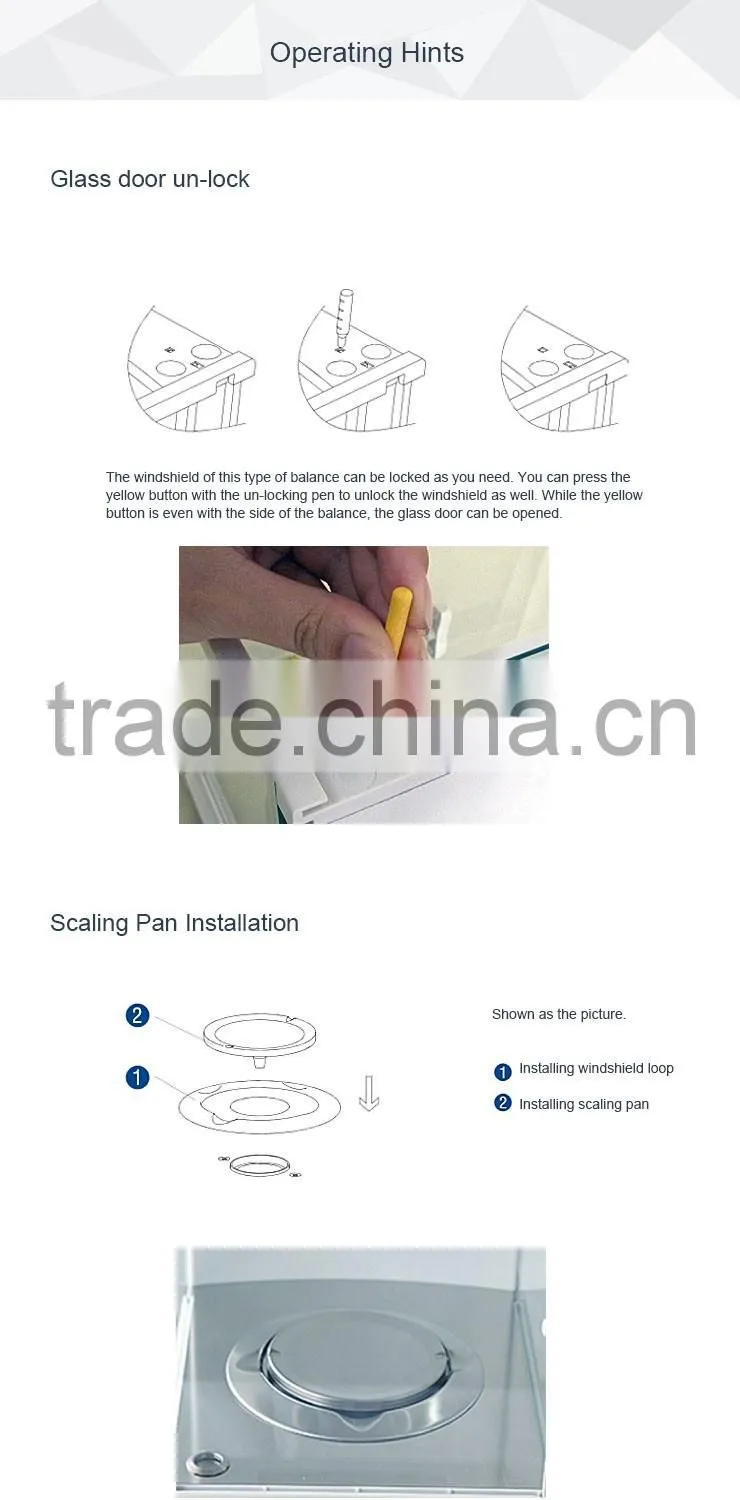 220g 0.0001 Trade Assurance Internal Calibration Touch Screen Analytic Balance