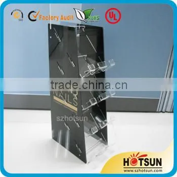 Hot sale desktop plastic toy display shelf