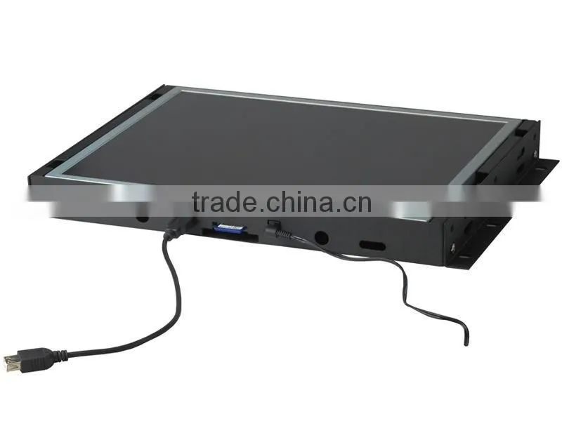Hot sale 8inch full sexy hd video download external buttons digital media player for advertising