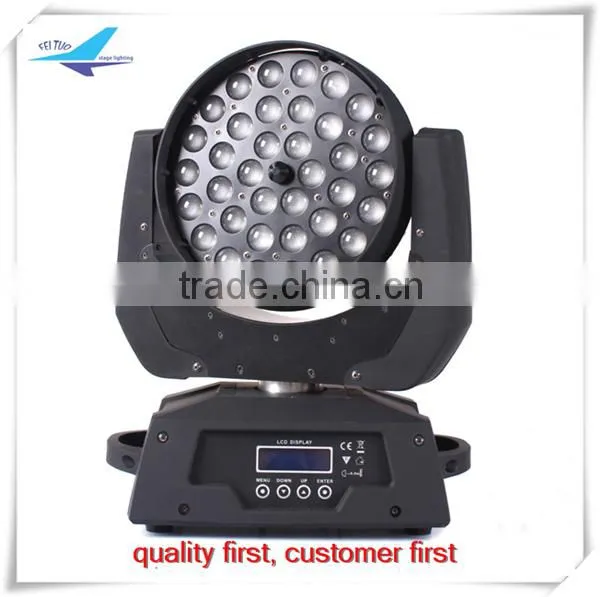 chinese import sites dmx 36x10w rgbw zoom moving head,led moving head zoom
