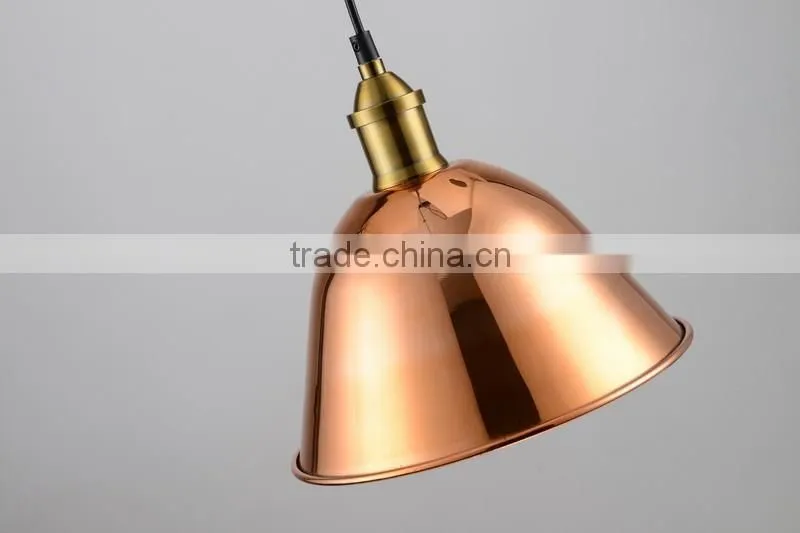 Rose gold color whole metal lamp wide voltage hot sale pendant lamp Uttermost Arcada 1 pendant Light