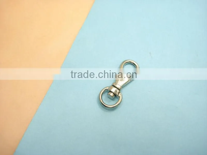 2014 new design nickel spring snap hooks push gate swivel snap hook