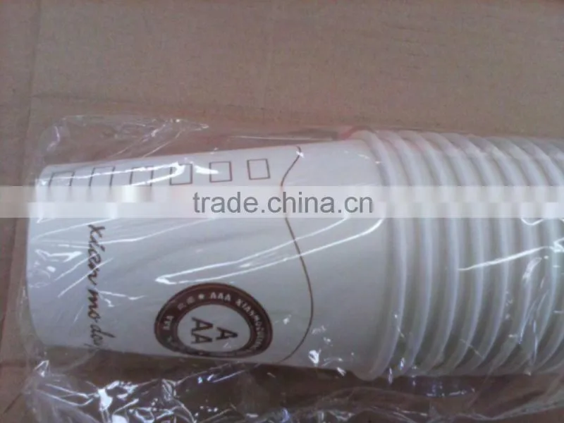 single wall white color paper cups with logo