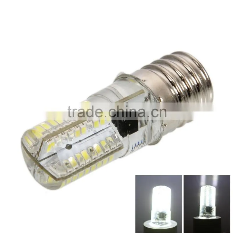 E17 LED 6000-6500K Pure White Light Dimmable Silicone LED Corn Light