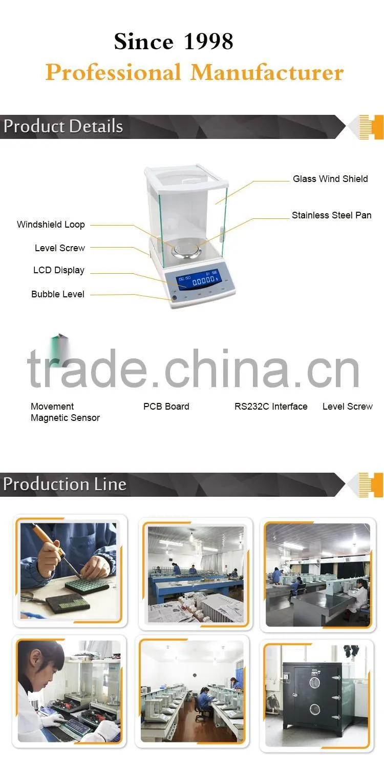 120g 0.1mg 0.0001g digital Industrial laboratory type electronic balance