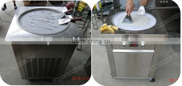 Factory wholesale price fry ice cream machine