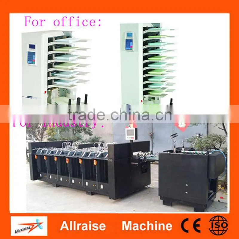 6/10/12 stations office paper collator machine, industrial paper gathering machine, paper collating assembly machine
