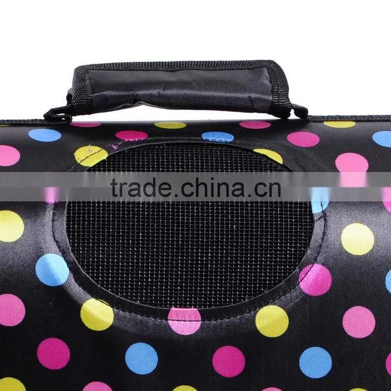 high quality popular new stylish pet travel carry bag polka dots for small dogs cats animals