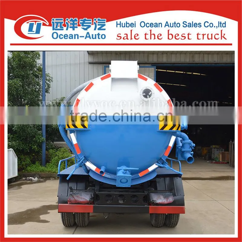 aluminum vacuum tank truck 4000L with optional chassis