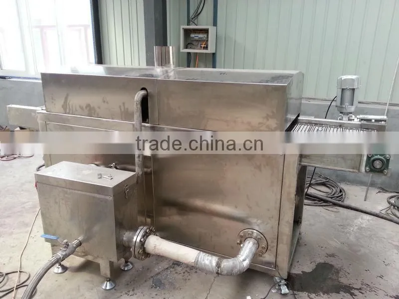 Automatic Stainless Steel oil curtain fryer -- Jinan DaYi Extrusion Machinery