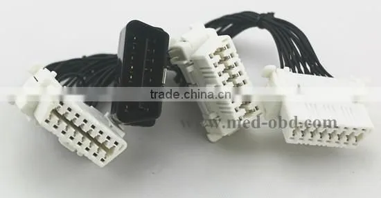 OBD2 splitter Y cable , J1962M to 3-J1962F, Splitter OBD2 Cable 1 to 3, 1ft