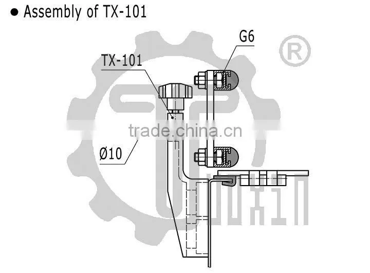 Conveyor Components TX-101 Little Guide-Rail Brackets