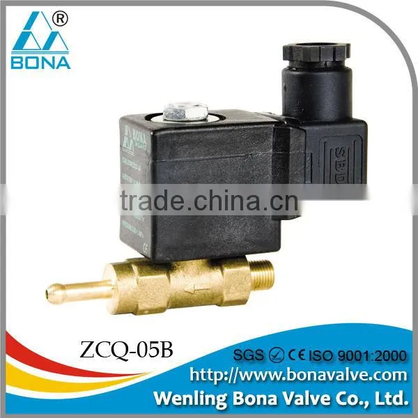 1/8"x6.5mm Brass steam control valve 12V 24V 42V Soleonid Valve ZCQ-20B-4