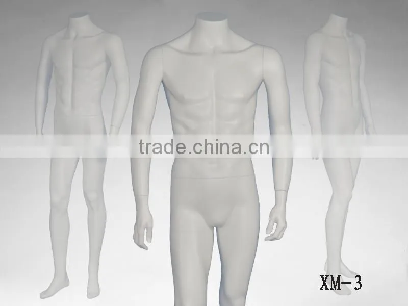 headless movable garment display male mannequin for sale