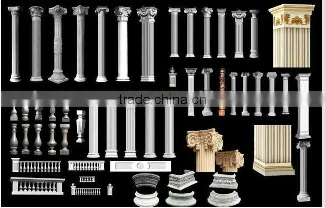 Garden White Marble Pillar