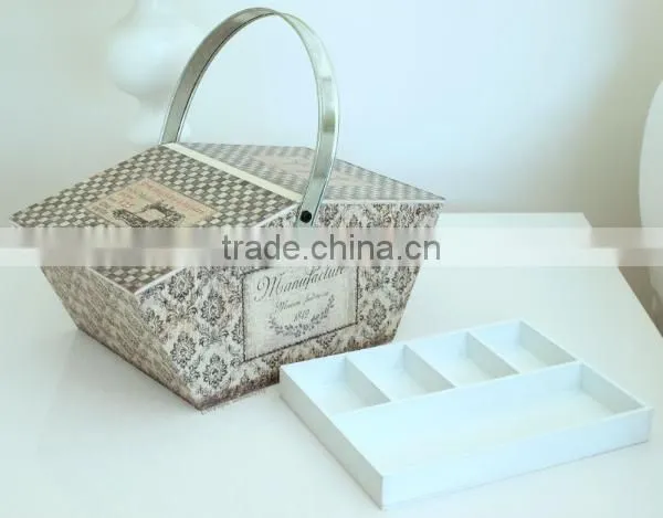 Chic Attractive Decorative Wooden Sewing Basket/Box
