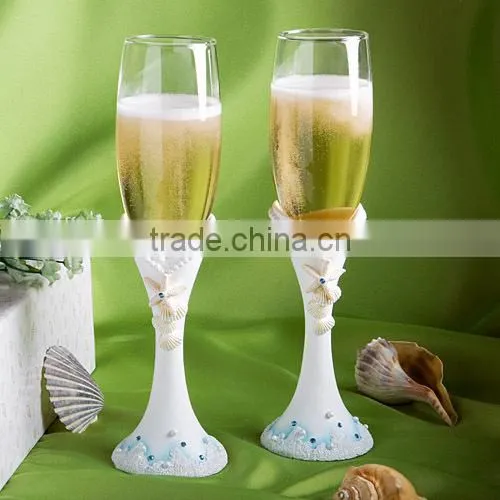 beach themed design poly resin with cake shovel cake cutter