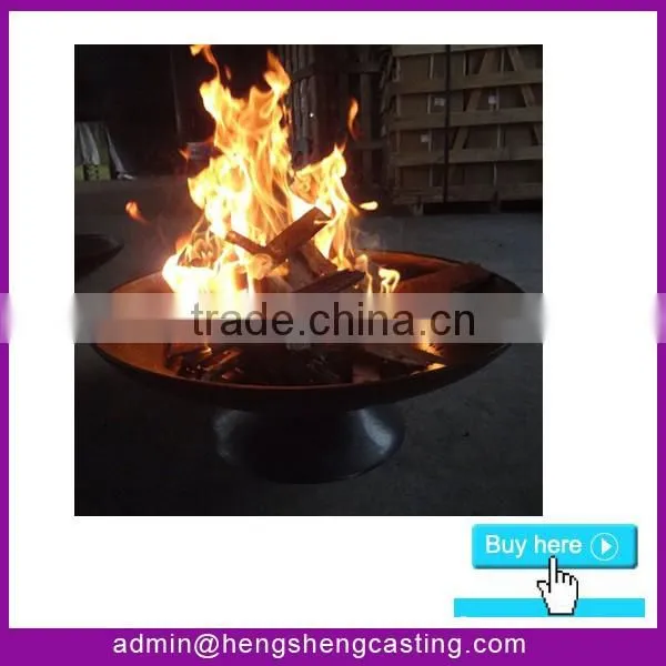 Real Flame Outdoor Steel Construction Fire Pit With Handle