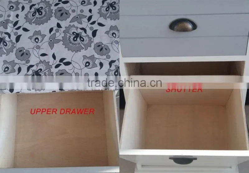 furniture woven basket cabinet with ironing board