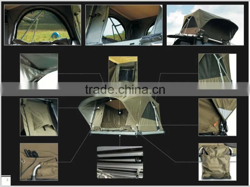 Off Road Adventure Camping family lightest folding camping car roof top tent