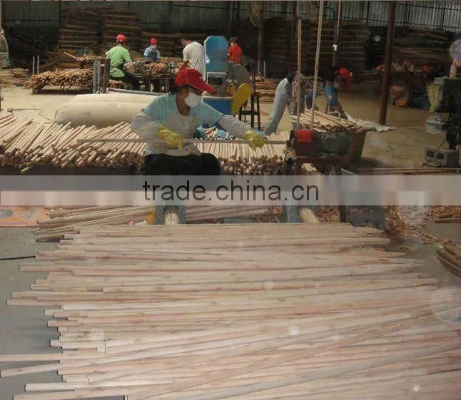 long wooden broom handle/mop handle