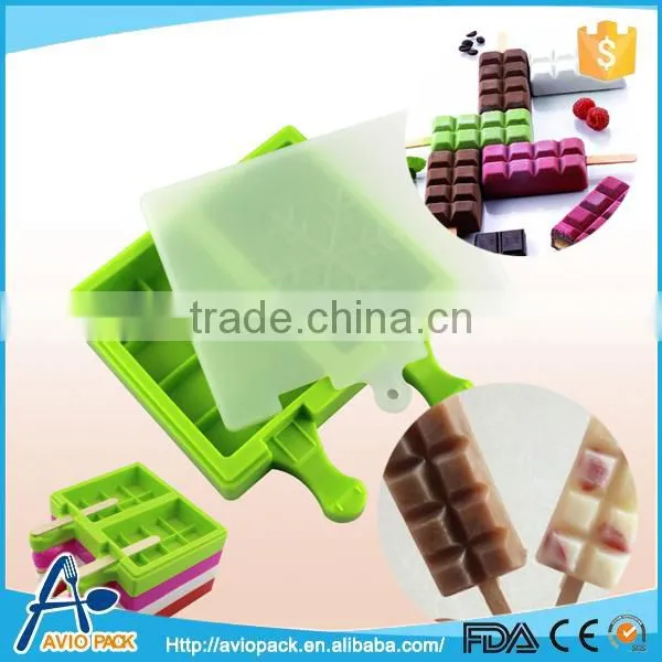 Food grade silicone ice pop mold ice pop maker
