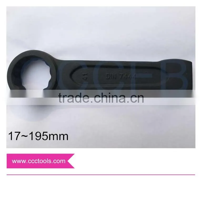 17MM Striking Box Wrench DIN7444 Hammer Striking Ring Slogging Spanner HandWare Power Tools Carbon Steel 45# 40Cr