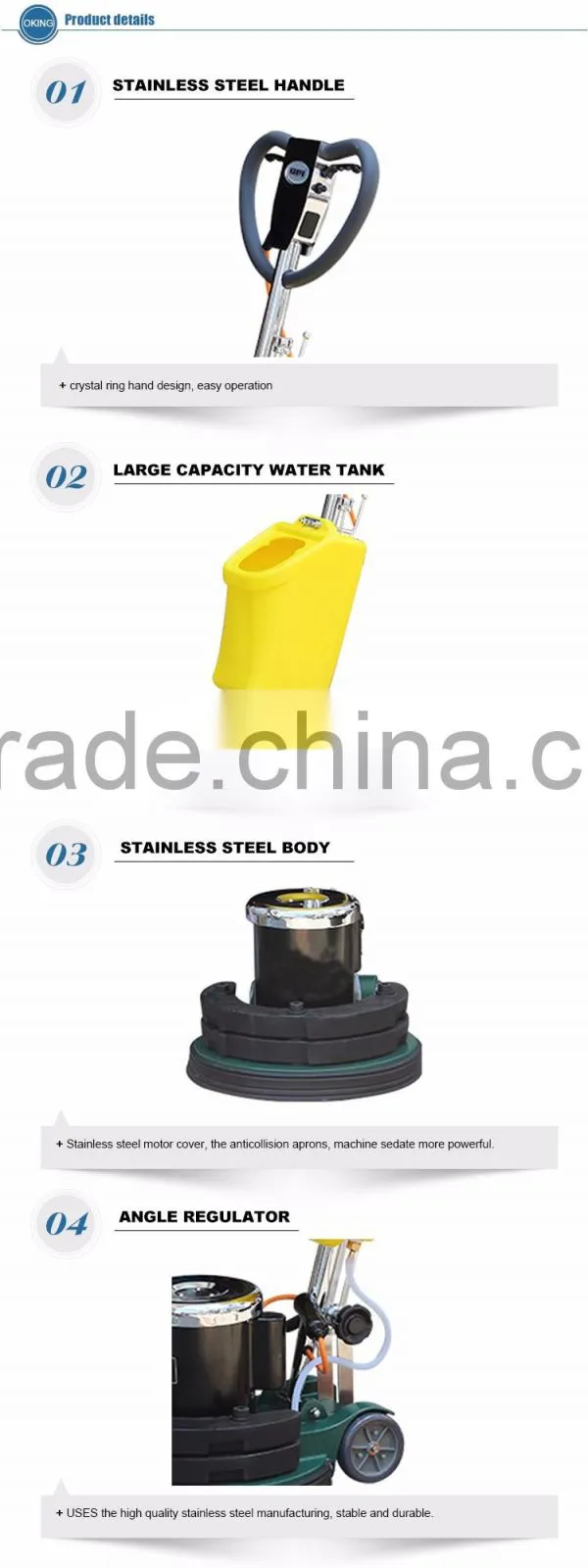 terrazzo and floor polishing and cleaning machine